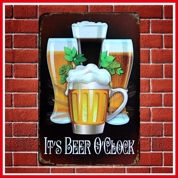 Hot It Is Beer 0 Clock 20*30CM Vintage Metal Tin Sign Retro Plaque Poster Bar Pub Club Wall Art
Hot It Is Beer 0 Clock 20*30CM Vintage Metal Tin Sign Retro Plaque Poster Bar Pub Club Wall Art