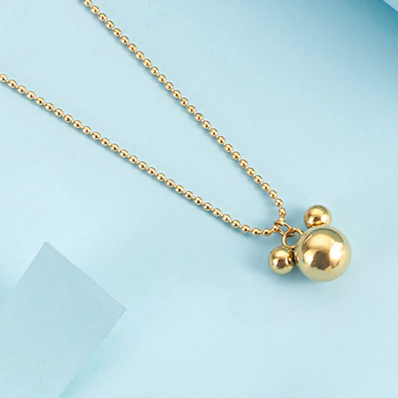 Simple and Cute Mickey Mouse Pendant Necklace Titanium Stainless Steel Jewelry Fashion Glamour Lady Party Birthday Gift
Simple and Cute Mickey Mouse Pendant Necklace Titanium Stainless Steel Jewelry Fashion Glamour Lady Party Birthday Gift