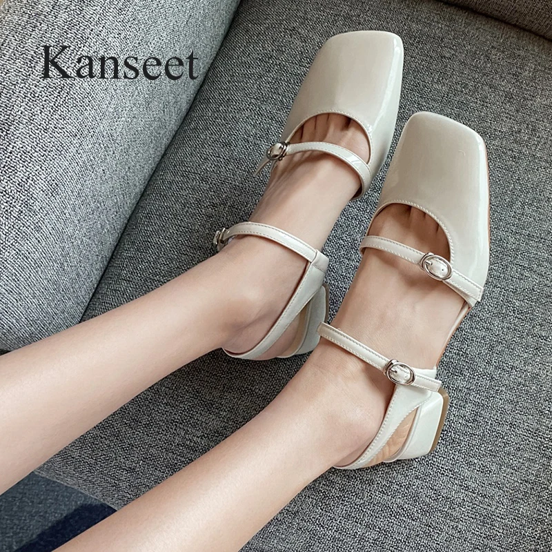 Kanseet Mid Heels Shoes Women 2021 Summer Women's Sandals Mary Janes Shoes Patent Leather Buckle Square Toe Thick Heels Sandals
Kanseet Mid Heels Shoes Women 2021 Summer Women's Sandals Mary Janes Shoes Patent Leather Buckle Square Toe Thick Heels Sandals