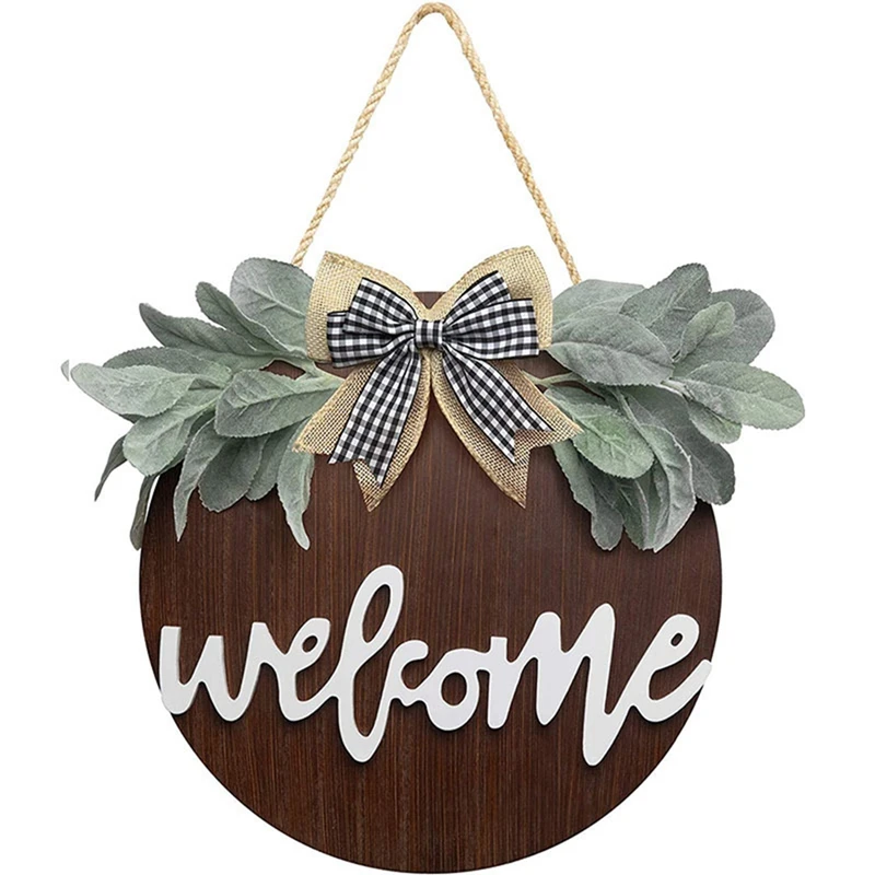 Welcome Wreath Sign,Rustic Welcome Sign,Farmhouse Front Door Porch Wreath Decor,Hanging Sign for Home Decoration
Welcome Wreath Sign,Rustic Welcome Sign,Farmhouse Front Door Porch Wreath Decor,Hanging Sign for Home Decoration
