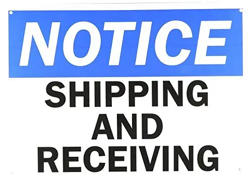 Nice Safety Warning Metal Signs 8X12 Safety Notice: Shipping and Receiving,Vintage Man Cave Garage SignBar SignMetal Wall Tin Si
Nice Safety Warning Metal Signs 8X12 Safety Notice: Shipping and Receiving,Vintage Man Cave Garage SignBar SignMetal Wall Tin Si