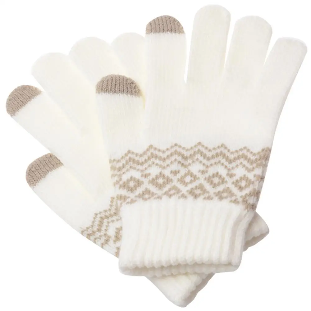 Gloves Winter Women Non-slip Touch Screen Knitted Gloves Thicken Warm Elastic Mittens
Gloves Winter Women Non-slip Touch Screen Knitted Gloves Thicken Warm Elastic Mittens