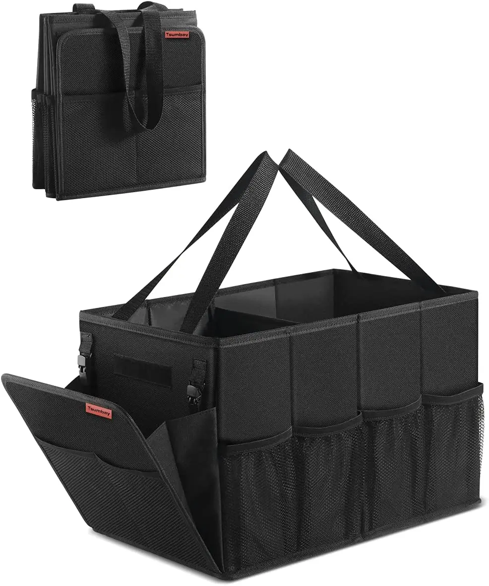 Tsumbay Car Seat Organizer Foldable Car Organizer Bin Waterproof with Cup Holders Adjustable Divided Storage Compartments
Tsumbay Car Seat Organizer Foldable Car Organizer Bin Waterproof with Cup Holders Adjustable Divided Storage Compartments