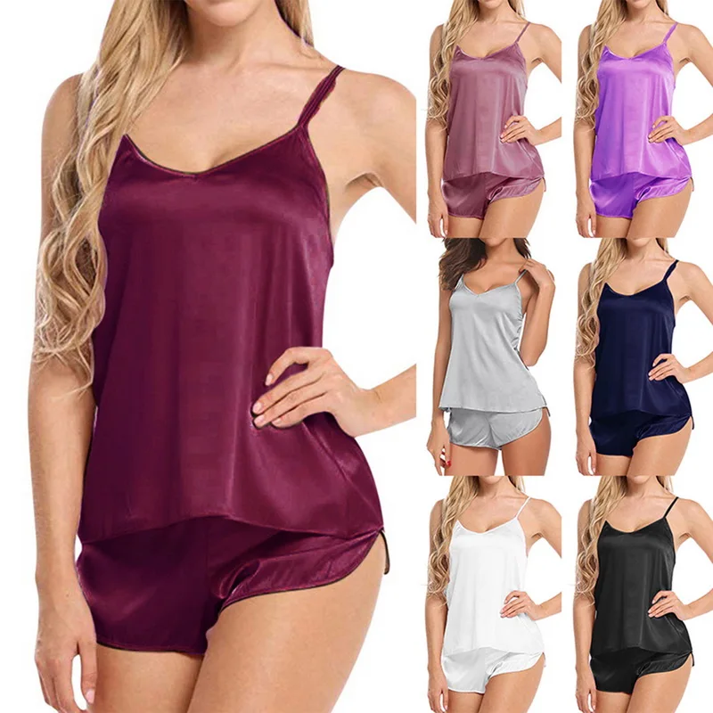 Women Pajama Sets Girl Silk Satin Pyjama Sleepwear Nightwear Loungewear Homewear Solid Comfortable Soft Ladies Plus Size S-XXXL
Women Pajama Sets Girl Silk Satin Pyjama Sleepwear Nightwear Loungewear Homewear Solid Comfortable Soft Ladies Plus Size S-XXXL