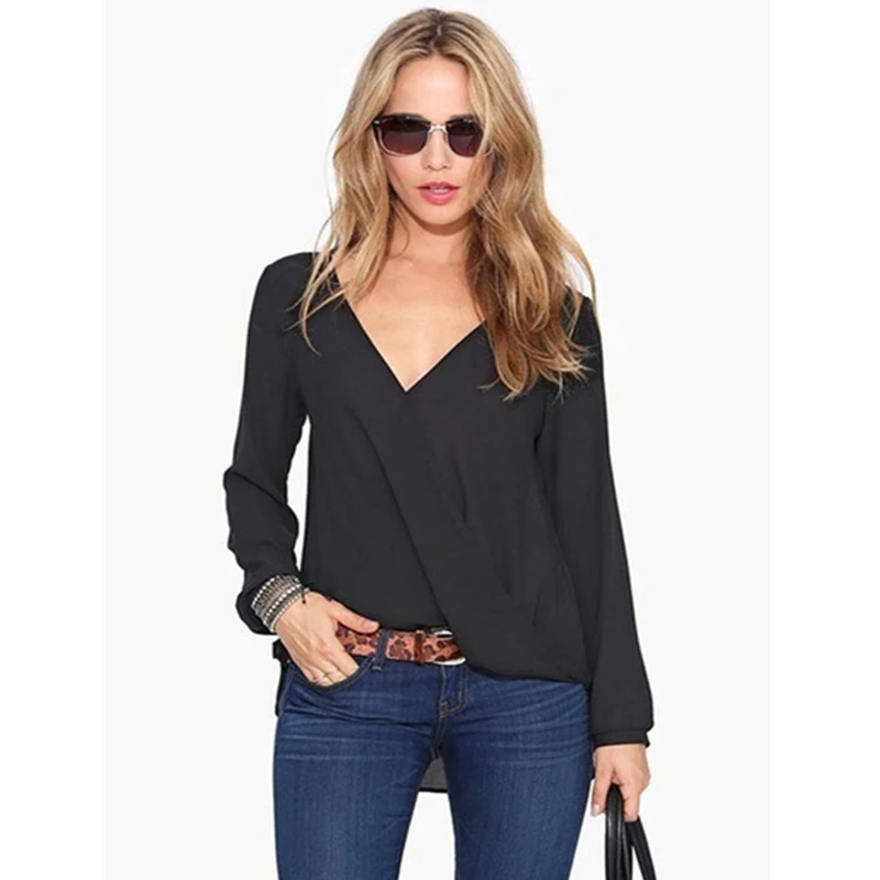 Women Chiffon Blouse Shirt Long Sleeve V-Neck Shirts Fashion Womens Tops And Blouses 2021 Women Tops
Women Chiffon Blouse Shirt Long Sleeve V-Neck Shirts Fashion Womens Tops And Blouses 2021 Women Tops
