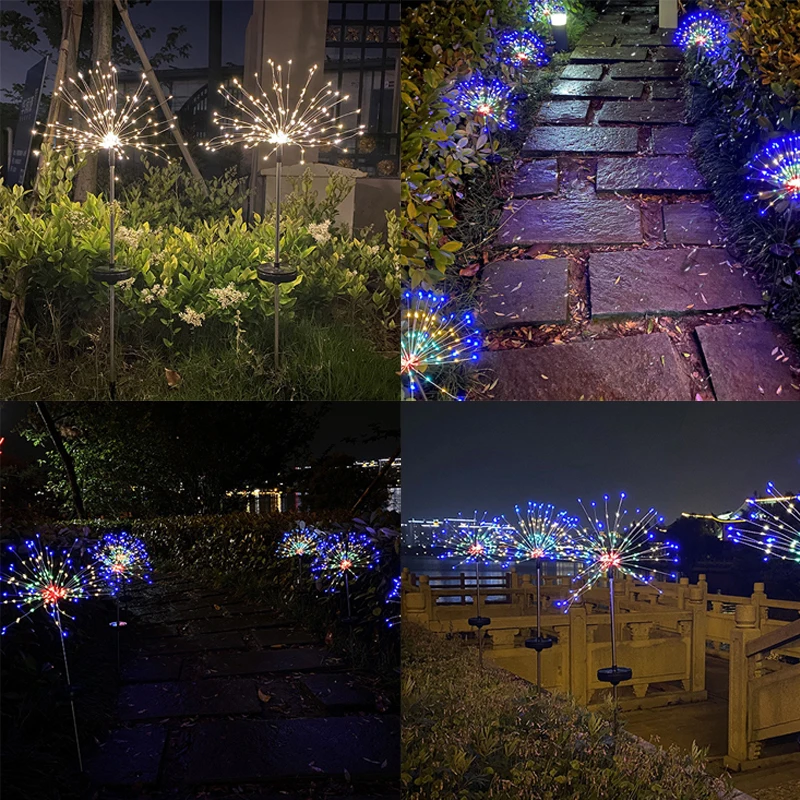 Solar Powered Outdoor Grass Globe Dandelion Fireworks Lamp Flash String 90 LED For Garden Lawn Lamps Landscape Holiday Light
Solar Powered Outdoor Grass Globe Dandelion Fireworks Lamp Flash String 90 LED For Garden Lawn Lamps Landscape Holiday Light