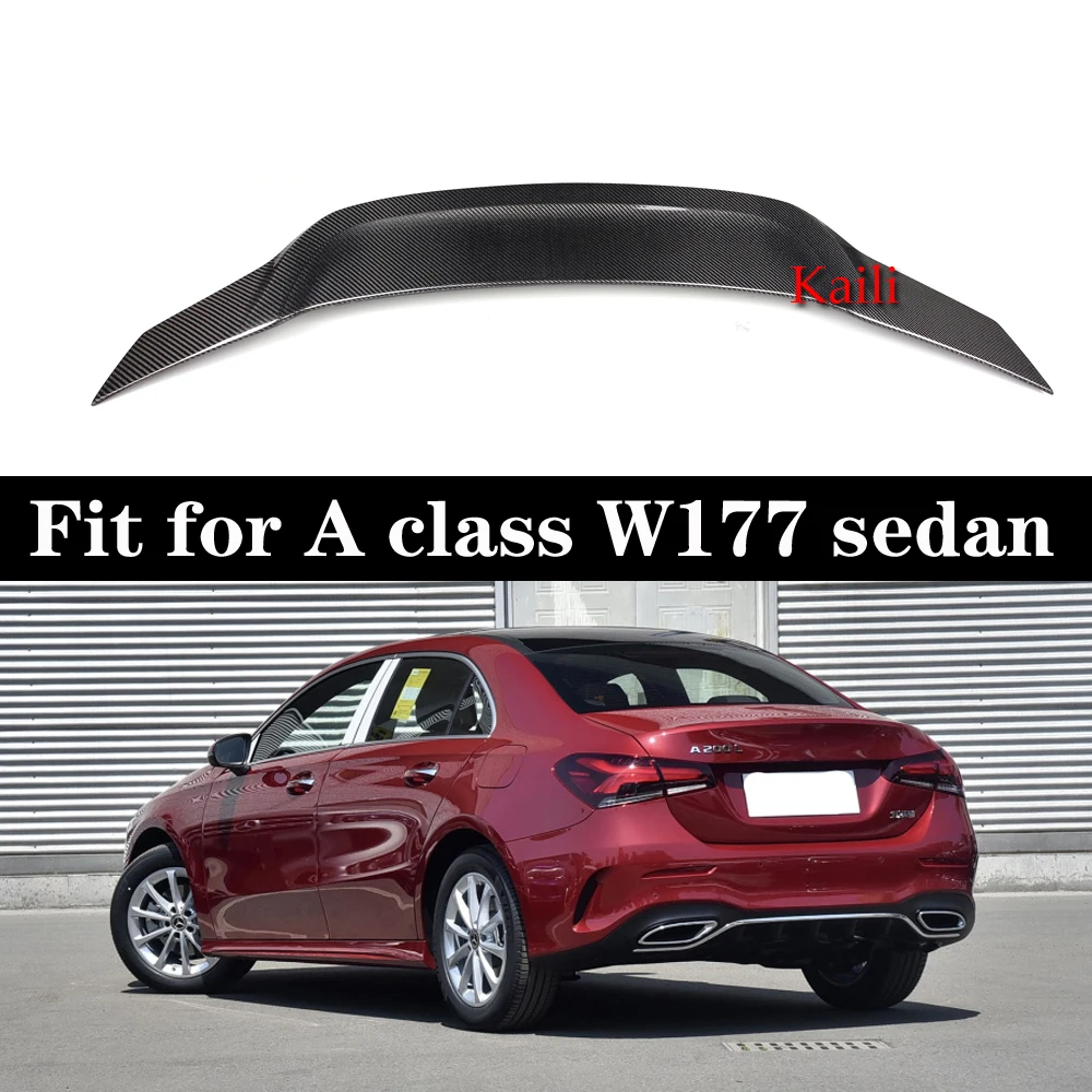 Rear Carbon Back Spoilers for new A class W177 Sedan 3-box 2019-in Car Body Kit Wing
Rear Carbon Back Spoilers for new A class W177 Sedan 3-box 2019-in Car Body Kit Wing