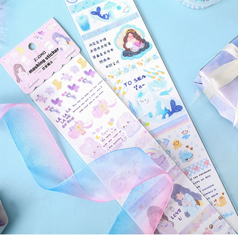 Creative Handbook Stickers DIY Diary Masking Tape Kawaii Sticker Cute Colorful Paper Decoration Sticker Stationary Supplies
Creative Handbook Stickers DIY Diary Masking Tape Kawaii Sticker Cute Colorful Paper Decoration Sticker Stationary Supplies