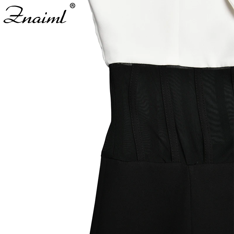 Znaiml Elegant Black White Stitching Women Blazer Work Office Lady Slim Single-Breasted Mesh Decoration Casual Female Suits Coat
Znaiml Elegant Black White Stitching Women Blazer Work Office Lady Slim Single-Breasted Mesh Decoration Casual Female Suits Coat