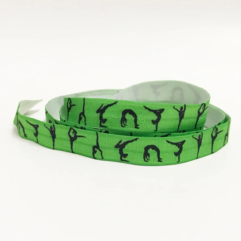 50yards/roll 5/8" 16mm Gymnastics Printed Fold Over Elastic Ribbon Webbing DIY Hair Ties Accessories 
50yards/roll 5/8" 16mm Gymnastics Printed Fold Over Elastic Ribbon Webbing DIY Hair Ties Accessories