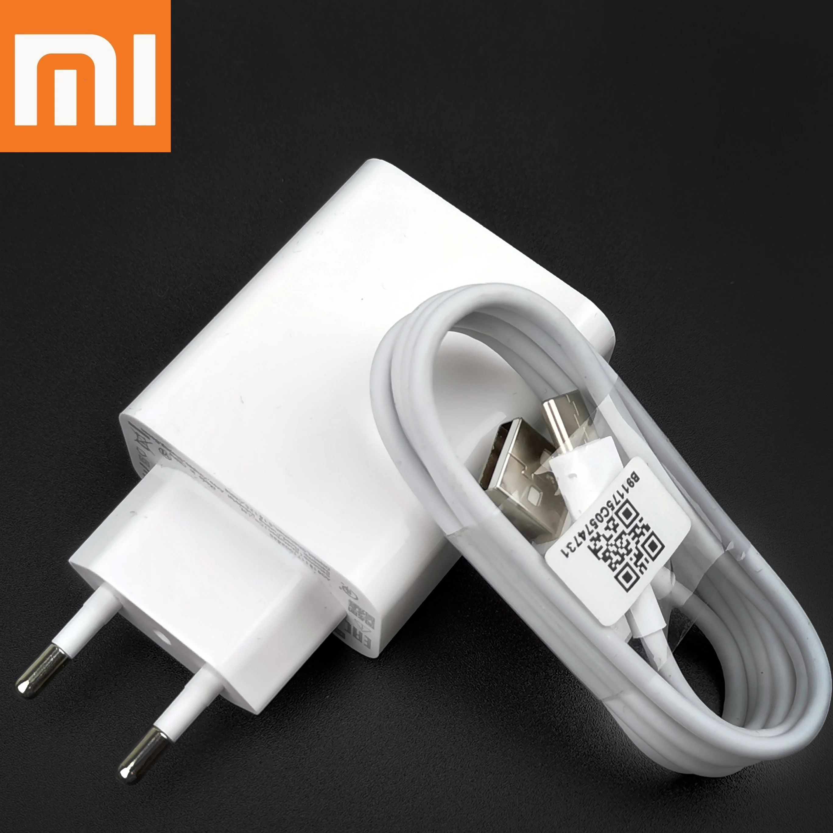 Зарядное устройство XiaoMi MI Note 10 Pro оригинальный кабель Usb Type C 27 Вт адаптер быстрой