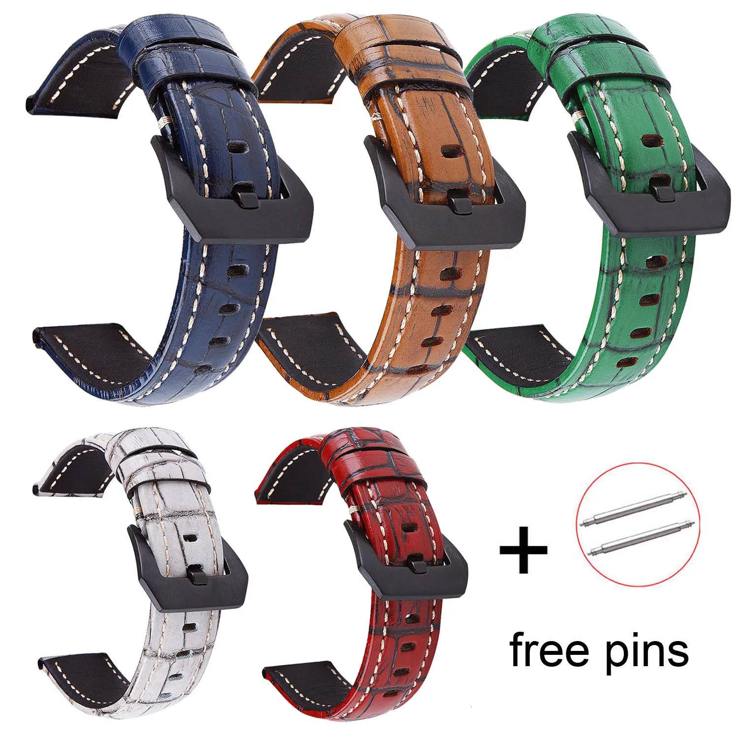 Vintage Bamboo Grain Genuine Leather Band 20mm 22mm 24mm 26mm Watch Strap Replacement Watch Band Bracelet With Pins
Vintage Bamboo Grain Genuine Leather Band 20mm 22mm 24mm 26mm Watch Strap Replacement Watch Band Bracelet With Pins