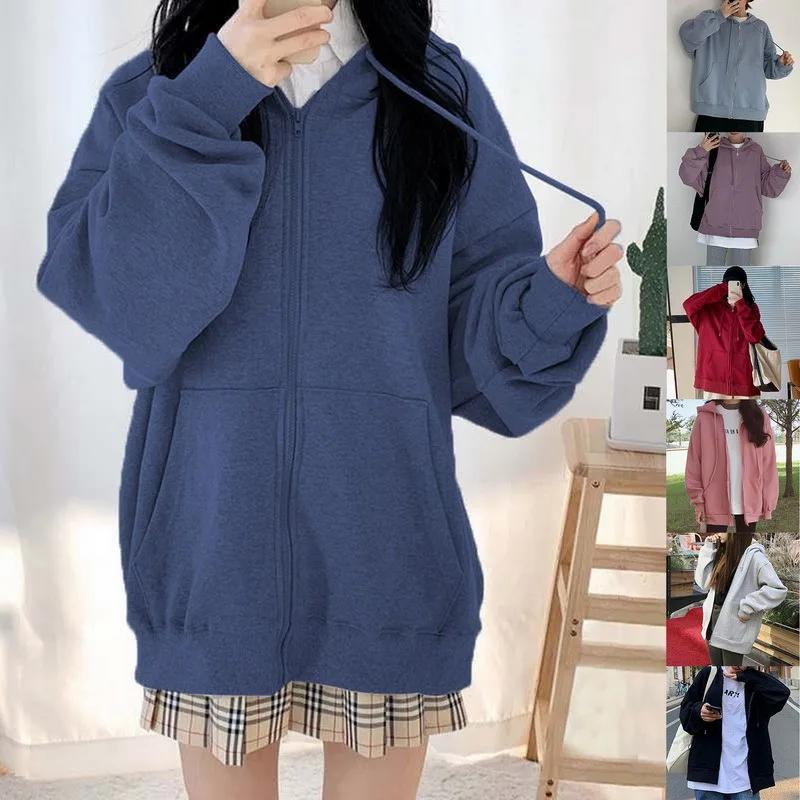 2021 Brown Hoodies Women'S Sweatshirts Hoodie Pocket Jacket Harajuku Clothing Femme Spring Autumn Hooded Zipper Top Korean
2021 Brown Hoodies Women'S Sweatshirts Hoodie Pocket Jacket Harajuku Clothing Femme Spring Autumn Hooded Zipper Top Korean