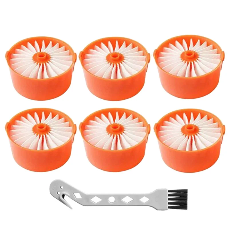 6 Pack Vacuum Filter Elements with Cleaning Brush for Black+Decker BSV2020G and BSV2020P Cordless Stick Vacuum Cleaner
6 Pack Vacuum Filter Elements with Cleaning Brush for Black+Decker BSV2020G and BSV2020P Cordless Stick Vacuum Cleaner