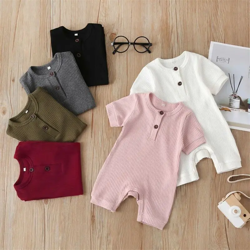 Fashion Newborn Boy Baby Girl Cotton Short Sleeve Solid Romper Jumpsuit Playsuit Summer Outfit Clothes
Fashion Newborn Boy Baby Girl Cotton Short Sleeve Solid Romper Jumpsuit Playsuit Summer Outfit Clothes