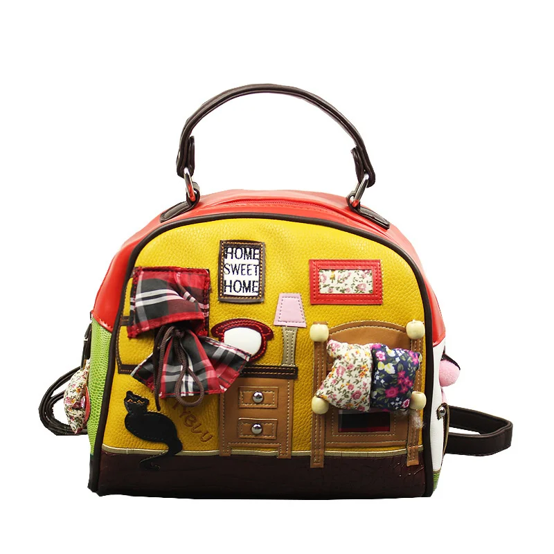 Bag women's bag new 2021 embroidery stitching contrast handbag quality women's creative one Shoulder Messenger Bag
Bag women's bag new 2021 embroidery stitching contrast handbag quality women's creative one Shoulder Messenger Bag