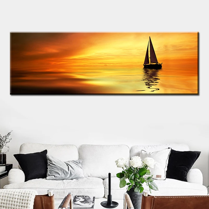 Sunset Boat on Sea Horizon Canvas Painting Wall Art Posters and Prints Wall Picture for Living Room Cuadros Decoracion Salon
Sunset Boat on Sea Horizon Canvas Painting Wall Art Posters and Prints Wall Picture for Living Room Cuadros Decoracion Salon