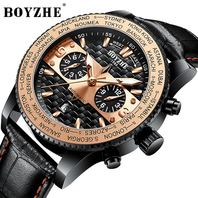 Reloj Hombre BOYZHE Brand Military Watch Men Luxury Fashion Luminous Waterproof Leather Mechanical Automatic Watches WL028
Reloj Hombre BOYZHE Brand Military Watch Men Luxury Fashion Luminous Waterproof Leather Mechanical Automatic Watches WL028