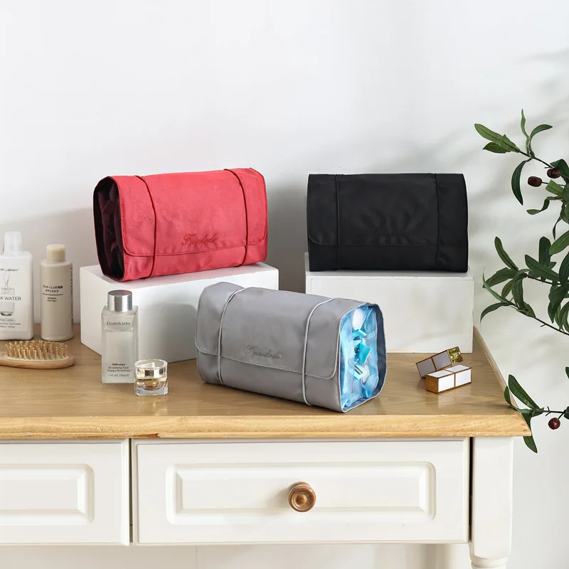 Travel Waterproof Cosmetic Compartment Bag Women Makeup Roll Pack Hanging Toiletries Kit Jewelry Organizer Accessories Supplies
Travel Waterproof Cosmetic Compartment Bag Women Makeup Roll Pack Hanging Toiletries Kit Jewelry Organizer Accessories Supplies
