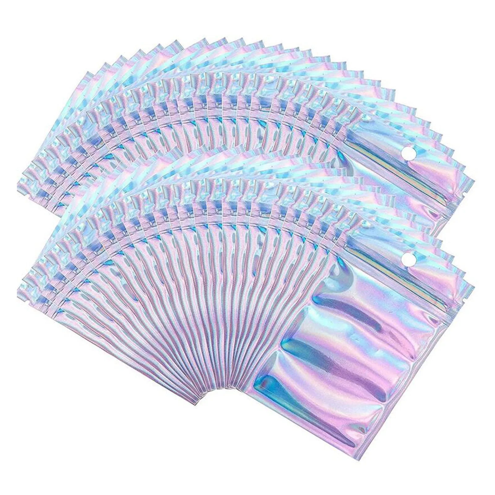100 Pcs Resealable Smell Proof Bags Holographic Ziplock Bags Flash Aluminum Foil Zip Lock Reclosable Pouches Plastic Bags
100 Pcs Resealable Smell Proof Bags Holographic Ziplock Bags Flash Aluminum Foil Zip Lock Reclosable Pouches Plastic Bags