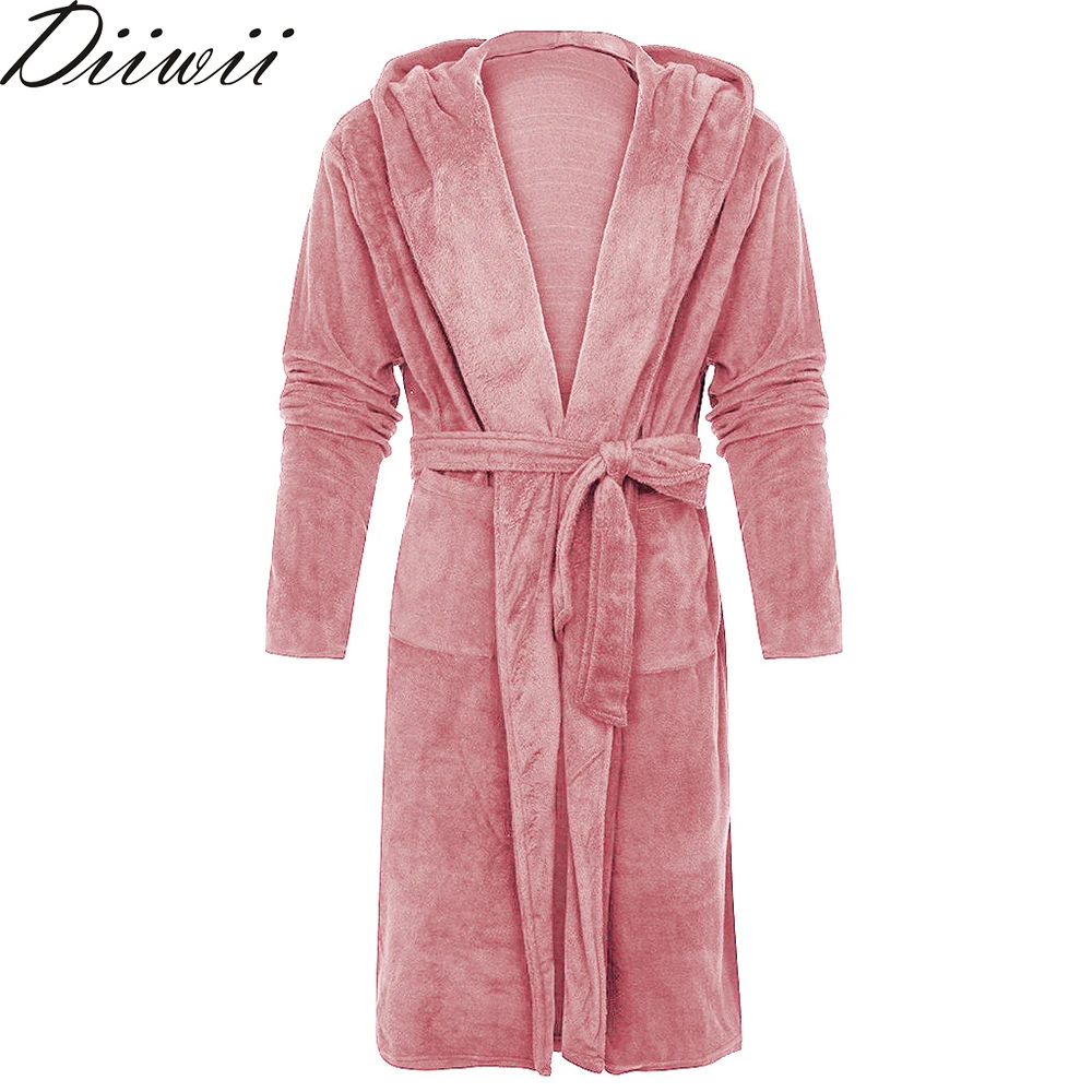 DiiWii Winter Warm Womens Flannel Bathrobe Knee Length Bath Robe Soft Thick Cute Female Dressing Gown Sleepwear
DiiWii Winter Warm Womens Flannel Bathrobe Knee Length Bath Robe Soft Thick Cute Female Dressing Gown Sleepwear