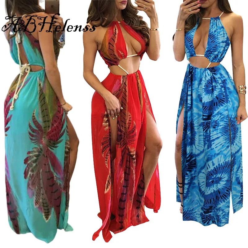 2021 Summer New Fashion Bohemian Women Maxi Dress Casual Floral Tie Beach Party Split Neck Hollow Out High Vented Long Dress
2021 Summer New Fashion Bohemian Women Maxi Dress Casual Floral Tie Beach Party Split Neck Hollow Out High Vented Long Dress