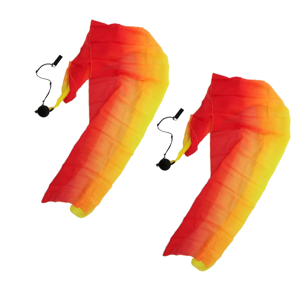 2pcs Belly Dance Silk Veil Poi Throw Balls Dancing Accessories 78.7 x 27.5in 
2pcs Belly Dance Silk Veil Poi Throw Balls Dancing Accessories 78.7 x 27.5in