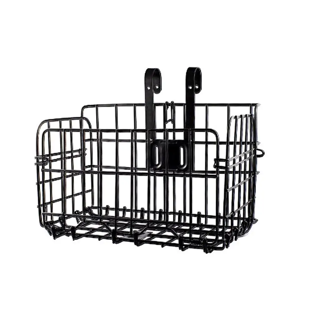 Foldable Black Metal Wire Basket Front Bag Rear Hanging Basket For Mountain Bike Folding Bicycle Basket
Foldable Black Metal Wire Basket Front Bag Rear Hanging Basket For Mountain Bike Folding Bicycle Basket
