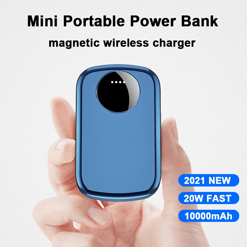 Mini Power Bank 10000mAh Magnetic Wireless Charger for iPhone 13 Pro Max Portable Powerbank Qi Wireless Charger External Battery
Mini Power Bank 10000mAh Magnetic Wireless Charger for iPhone 13 Pro Max Portable Powerbank Qi Wireless Charger External Battery