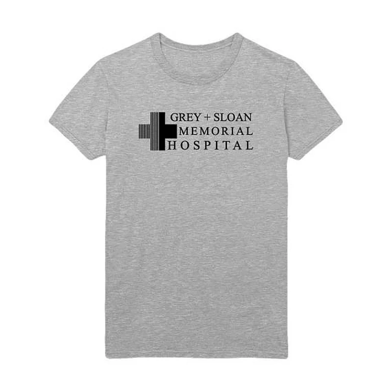 Новая серая футболка с надписью Sloan мемориальная больница Meredith Grey Дереком и