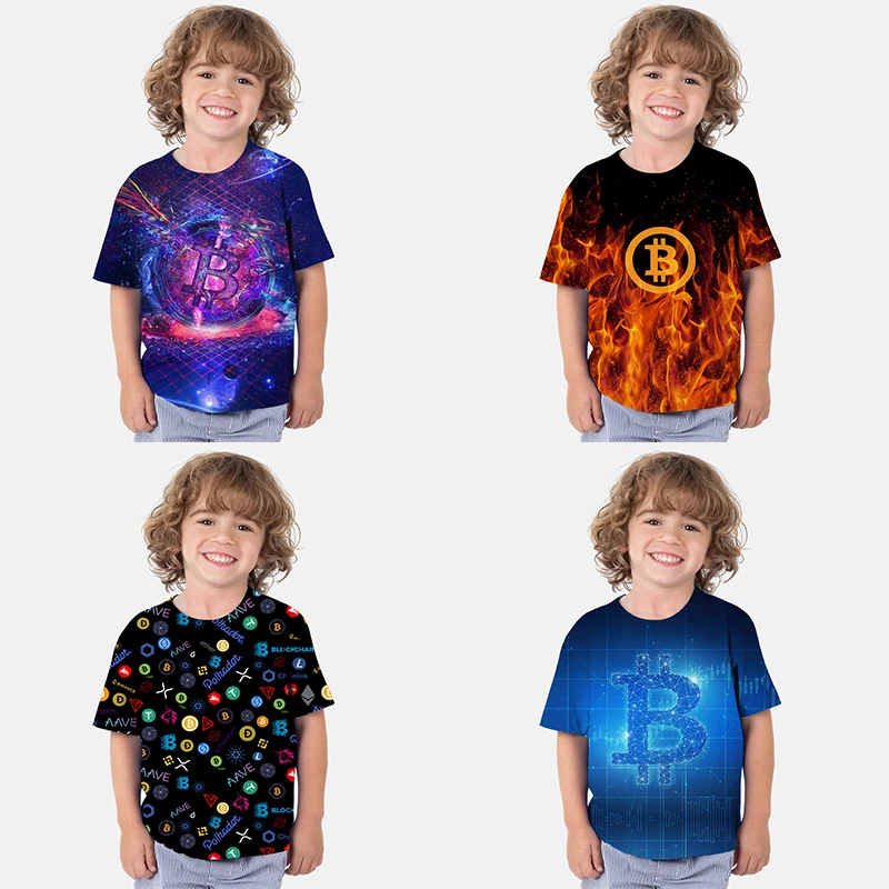 Baby Boys Girls Bitcoin 3D Print T-shirts Kids Cool Pattern T Shirts Toddler Cartoon Anime Tshirts Summer Children Tees Clothes
Baby Boys Girls Bitcoin 3D Print T-shirts Kids Cool Pattern T Shirts Toddler Cartoon Anime Tshirts Summer Children Tees Clothes