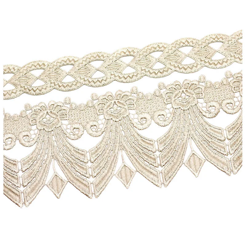 20Yards Soluble Lace Ribbon Trims Costume Trimmings Embroidery Beige Brown Applique Polyester DIY Crafts Curtain Sofa Fabric
20Yards Soluble Lace Ribbon Trims Costume Trimmings Embroidery Beige Brown Applique Polyester DIY Crafts Curtain Sofa Fabric