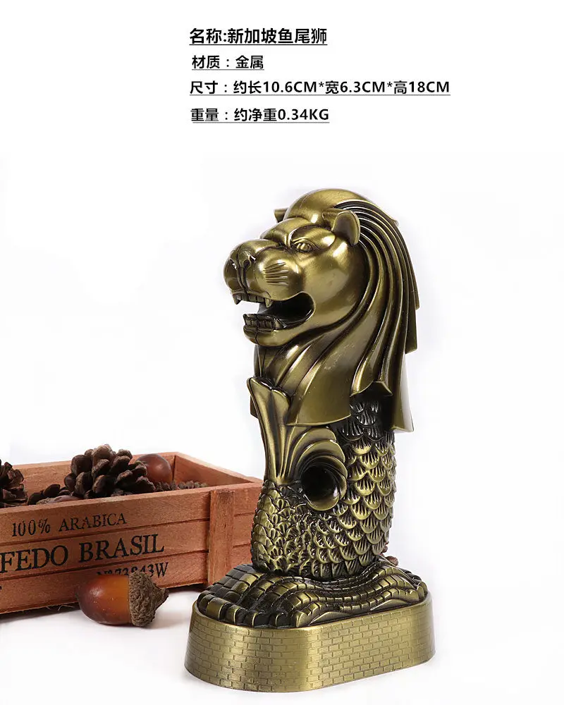 Singapore Merlion metal model ornaments tourist souvenirs ornaments decoration desk craft gifts creativity business gift
Singapore Merlion metal model ornaments tourist souvenirs ornaments decoration desk craft gifts creativity business gift