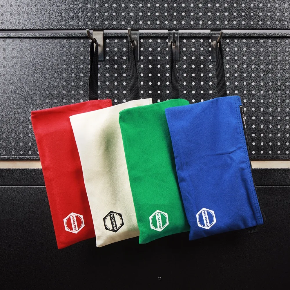 WORKPRO 1pc Canvas Tool Bags Storage Zipper bags for Tools Stationery Bags Combo with 1pc Bonus LED Flashlight
WORKPRO 1pc Canvas Tool Bags Storage Zipper bags for Tools Stationery Bags Combo with 1pc Bonus LED Flashlight