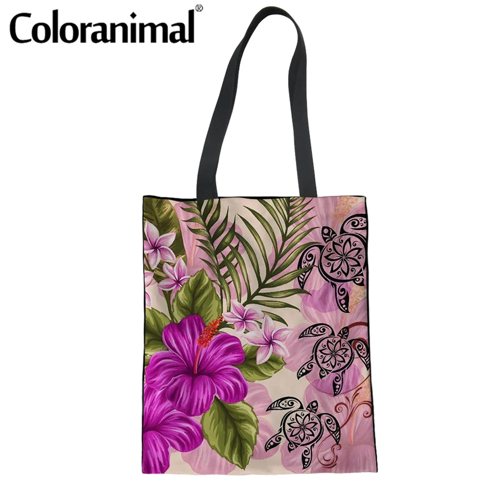 Coloranimal Pretty Hawaii Turtle Hibiscus Plumeria Beige Women Linen Tote Bag Storage Shopper Bag for Ladies Canvas Eco Bolsa
Coloranimal Pretty Hawaii Turtle Hibiscus Plumeria Beige Women Linen Tote Bag Storage Shopper Bag for Ladies Canvas Eco Bolsa