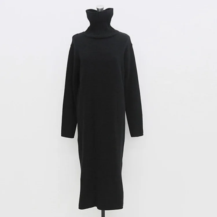 Turtleneck Thick Knitting Warm Winter Black Sweater Dress Women Knitted Female Loose Girls Long Dresses Womens Oversize Vestidos
Turtleneck Thick Knitting Warm Winter Black Sweater Dress Women Knitted Female Loose Girls Long Dresses Womens Oversize Vestidos