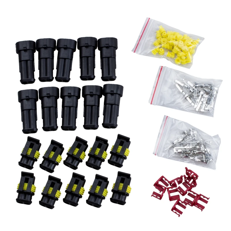 10 Kit 2 Pin Way Waterproof Electrical Wire Connector Plug | Обустройство дома