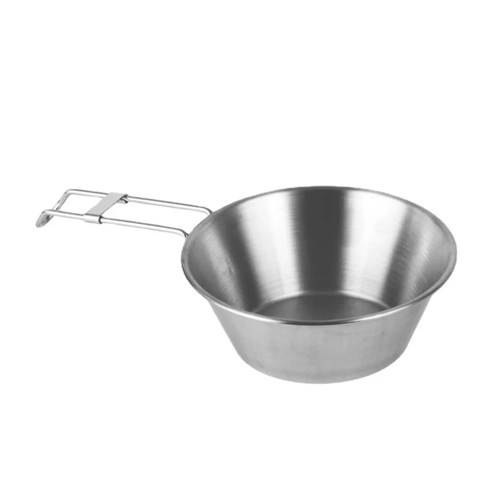 Outdoor Hiking Equippment Tableware 12*4.5cm Stainless Steel Bowl Ligtht Weight With Foldable Handle For Outdoor Camping Parts
Outdoor Hiking Equippment Tableware 12*4.5cm Stainless Steel Bowl Ligtht Weight With Foldable Handle For Outdoor Camping Parts