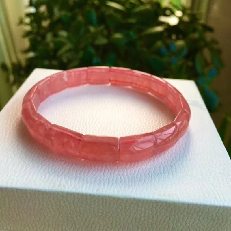Certificate Natural Red Rose Rhodochrosite Women Bracelet Bangle 9/11.5mm Clear Rectangle Beads Men Best AAAAA
Certificate Natural Red Rose Rhodochrosite Women Bracelet Bangle 9/11.5mm Clear Rectangle Beads Men Best AAAAA
