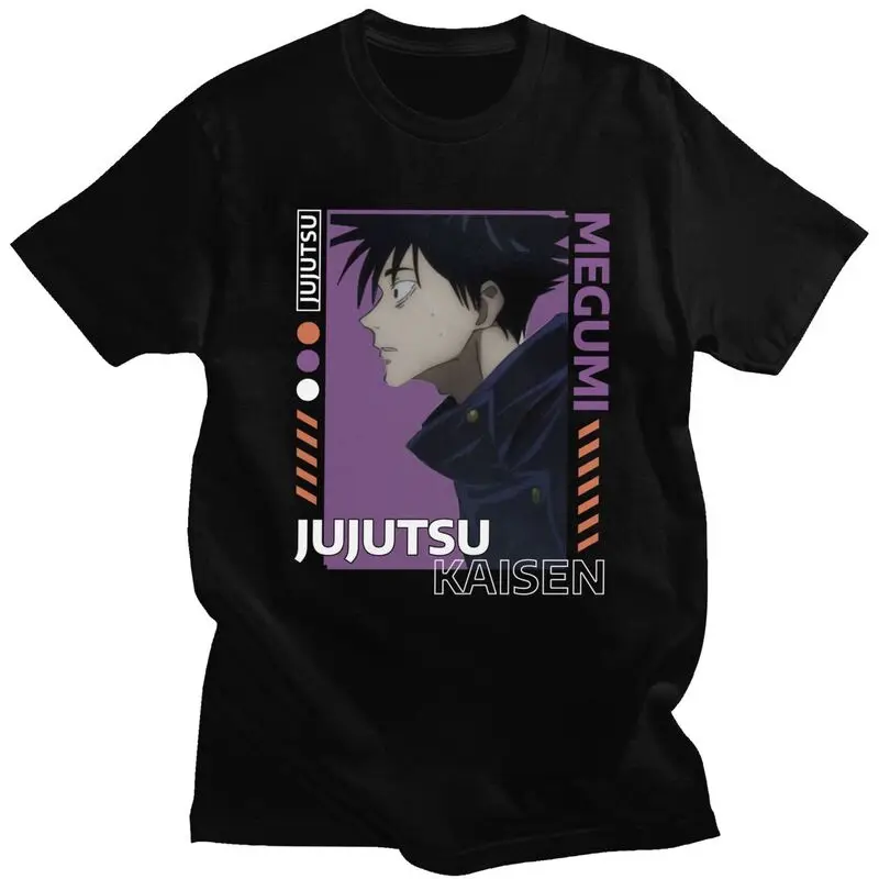 Jujutsu кайсен Megumi Fushiguro футболка для мужчин с коротким рукавом натуральный хлопок Повседневная Детская футболка в стиле японского аниме Манга...
Jujutsu кайсен Megumi Fushiguro футболка для мужчин с коротким рукавом натуральный хлопок Повседневная Детская футболка в стиле японского аниме Манга...