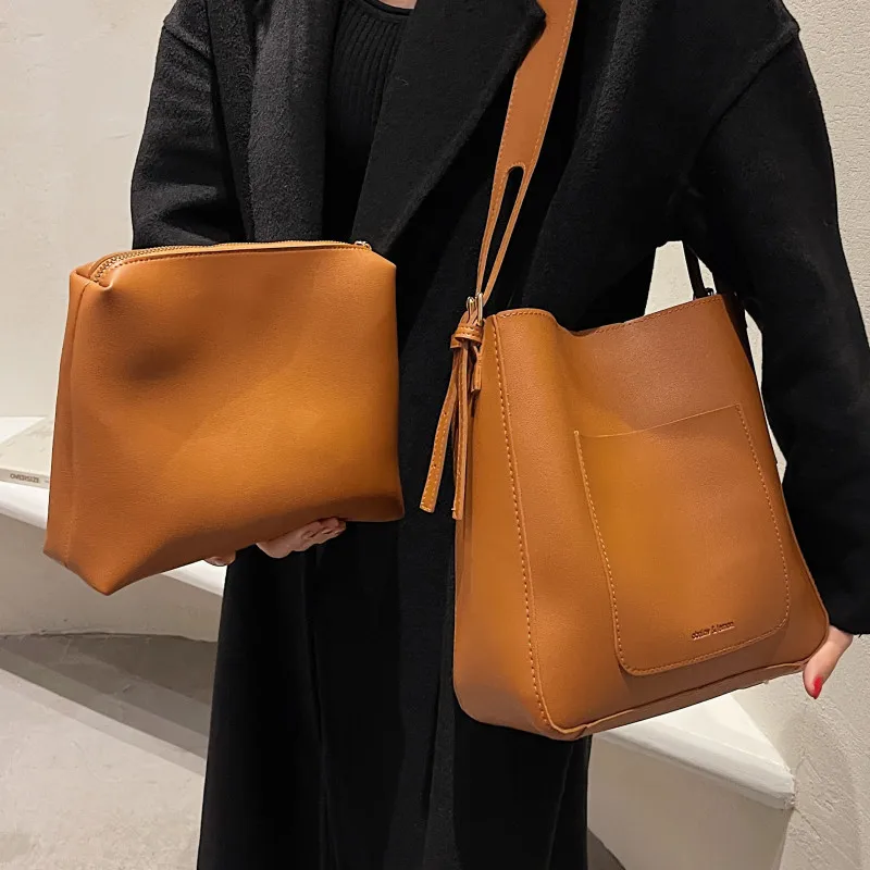 Luxury Brand Composite Bags for Women Quality Soft Leather Shoulder Bag All Match Designer Handbags Lady Fashion Bucket Bag Sac
Luxury Brand Composite Bags for Women Quality Soft Leather Shoulder Bag All Match Designer Handbags Lady Fashion Bucket Bag Sac