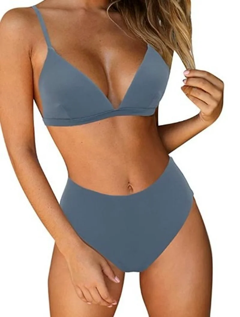 Black Red Swimwear New Solid Color Sexy two piece Bikini set Swimsuit High Waist Swimsuit Women Bathing Suit Womens Bikini Set
Black Red Swimwear New Solid Color Sexy two piece Bikini set Swimsuit High Waist Swimsuit Women Bathing Suit Womens Bikini Set