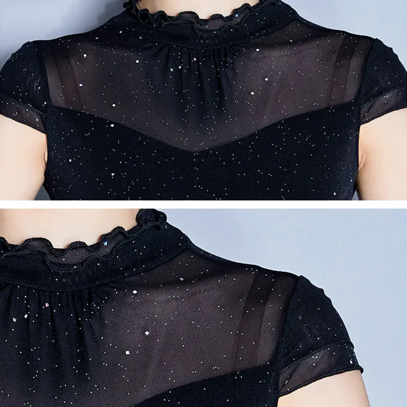 Fashion New Women Shirts Summer Ladies Tops Shirts Solid Short Sleeve Women Shirt Ruffled Plus Size Top for Women Clothing 4412 
Fashion New Women Shirts Summer Ladies Tops Shirts Solid Short Sleeve Women Shirt Ruffled Plus Size Top for Women Clothing 4412