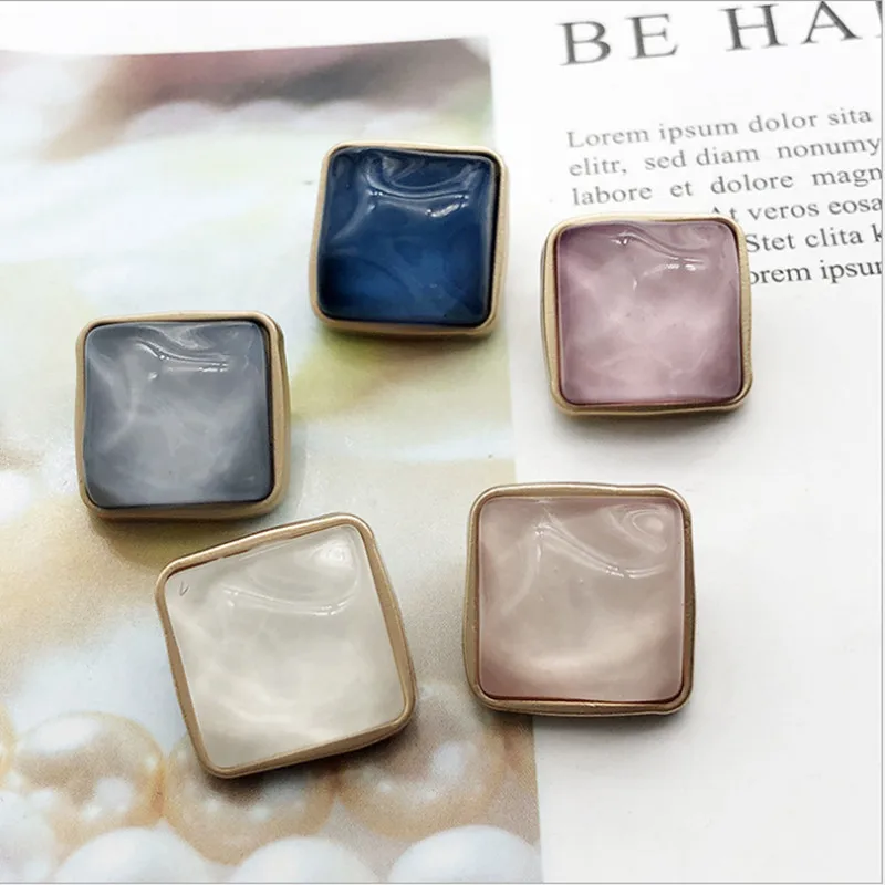 Square Wave Stone Metal Combination Button DIY Sweater Coat Alloy Hand-sewn Button Color Decorative 2Pcs/lot HS20109-2
Square Wave Stone Metal Combination Button DIY Sweater Coat Alloy Hand-sewn Button Color Decorative 2Pcs/lot HS20109-2