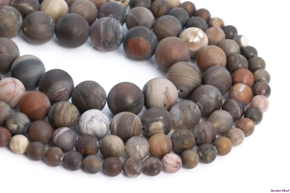 GemIsland, Matte Natural Gemstone Loose Beads Round Shape Size Options 6/8/10/12mm for Jewelry Making
GemIsland, Matte Natural Gemstone Loose Beads Round Shape Size Options 6/8/10/12mm for Jewelry Making