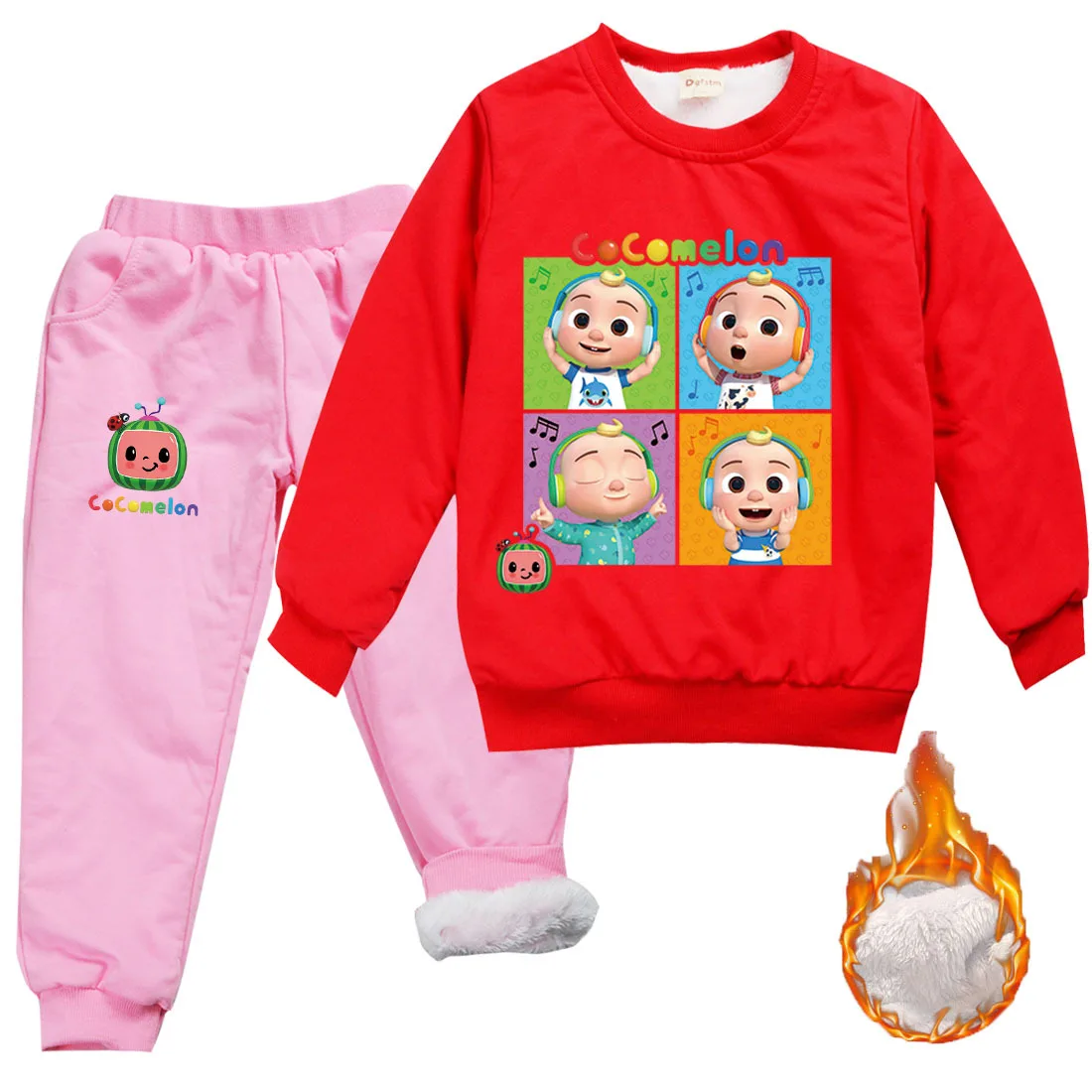 2021 Winter Baby Cocomelon Clothes Children Fleece Thicken Suit Baby Girls Clothing Boys Velvet Pullover Sweater +Pants 2Pcs Set
2021 Winter Baby Cocomelon Clothes Children Fleece Thicken Suit Baby Girls Clothing Boys Velvet Pullover Sweater +Pants 2Pcs Set