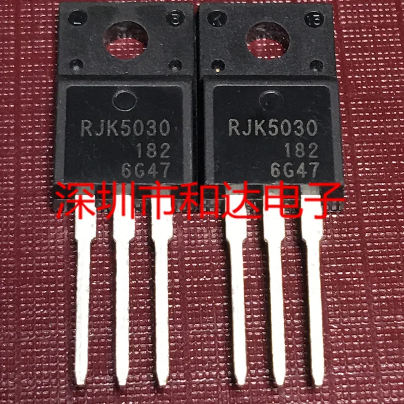 5pcs RJK5030 TO-220F 500V 5A
5pcs RJK5030 TO-220F 500V 5A