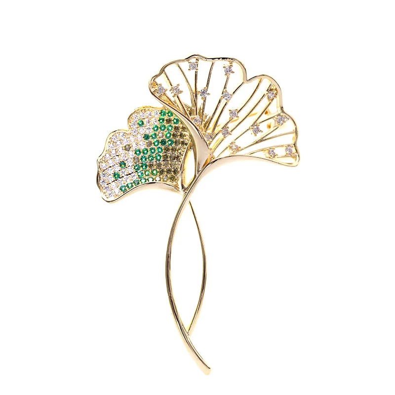 New Arrival Fashion Leaf Brooches Pins Brand Jewelry Micro Pave Cubic Zirconia Suit Pin Design Ginkgo Biloba Corsage Accessories
New Arrival Fashion Leaf Brooches Pins Brand Jewelry Micro Pave Cubic Zirconia Suit Pin Design Ginkgo Biloba Corsage Accessories