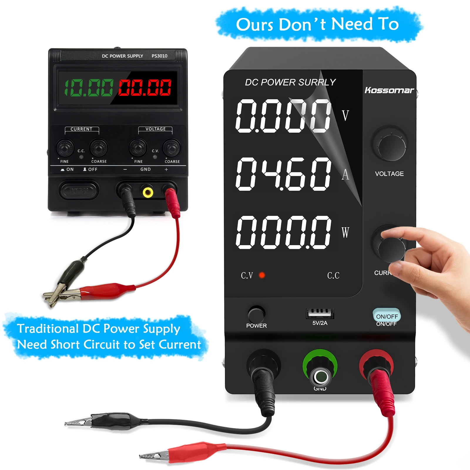 Adjustable Regulated Power Supply 30V 10A 120V 3A 60V Laboratory DC USB Switching Bench Source USB Power Charger Device Power
Adjustable Regulated Power Supply 30V 10A 120V 3A 60V Laboratory DC USB Switching Bench Source USB Power Charger Device Power