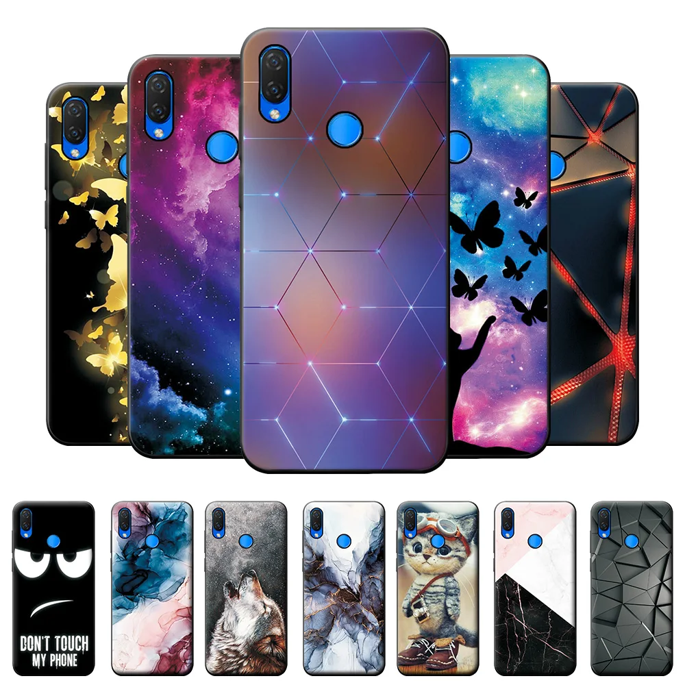 Чехол для Huawei Nova 3i чехол Nova3i задняя крышка защитный мраморный Мягкий силиконовый
